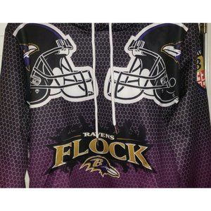 BALTIMORE RAVENS FATHEAD pullover lightweight hoodie MEDIUM                  B4